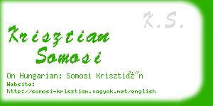 krisztian somosi business card